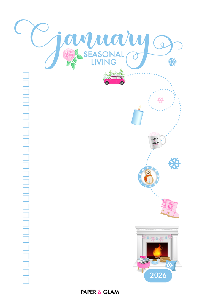 January Seasonal Living List