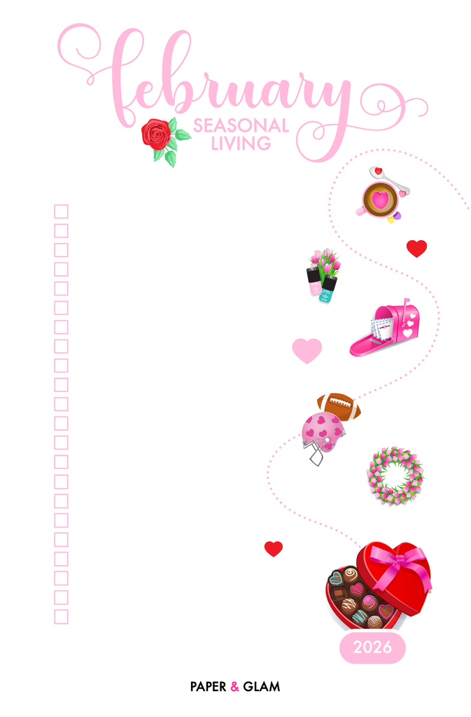 February Seasonal Living List