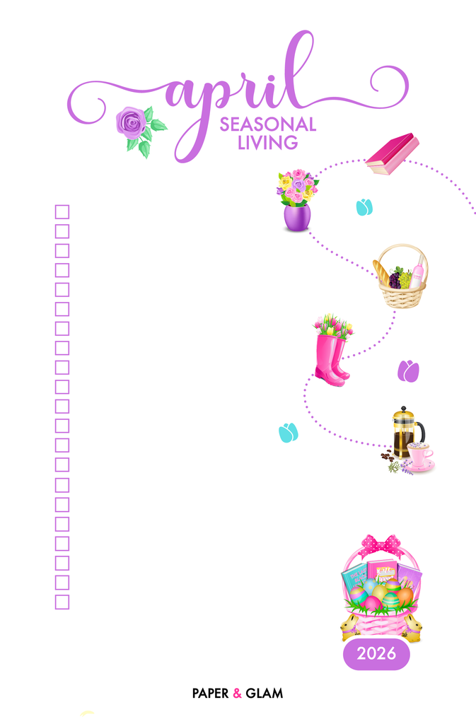 April Seasonal Living List