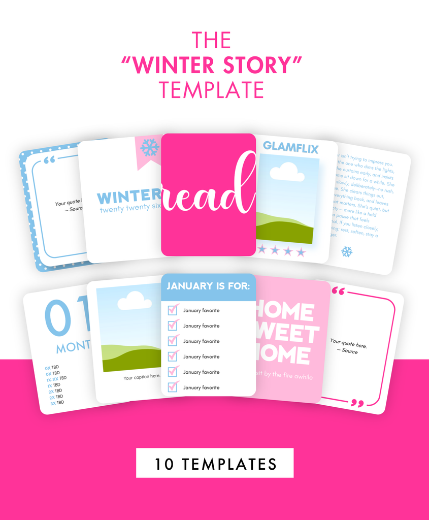 30-Minute Glam Memory Templates™ — January Edition