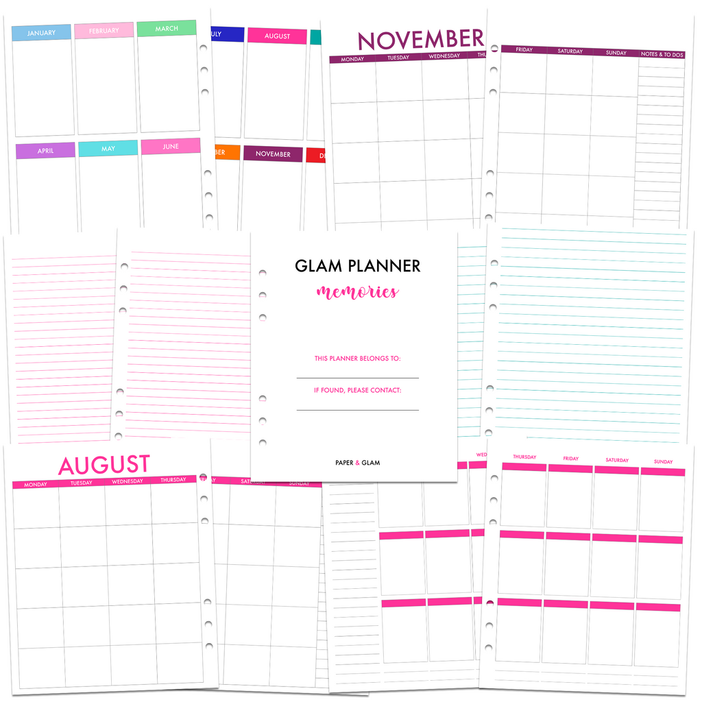 Glam Planner® Memories PRE-ORDER