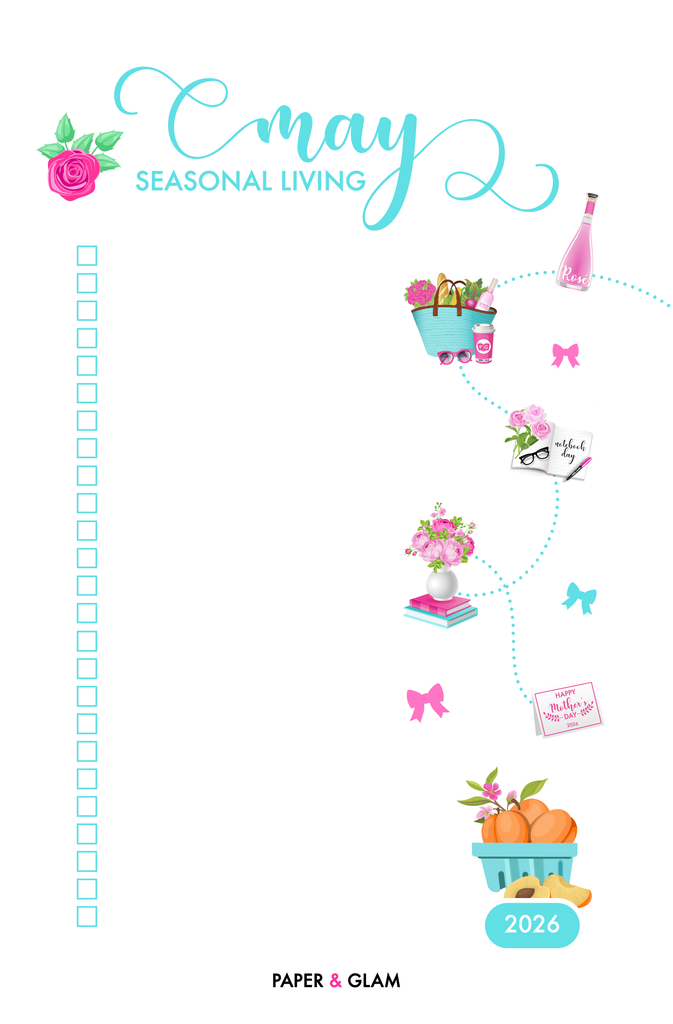 May Seasonal Living List