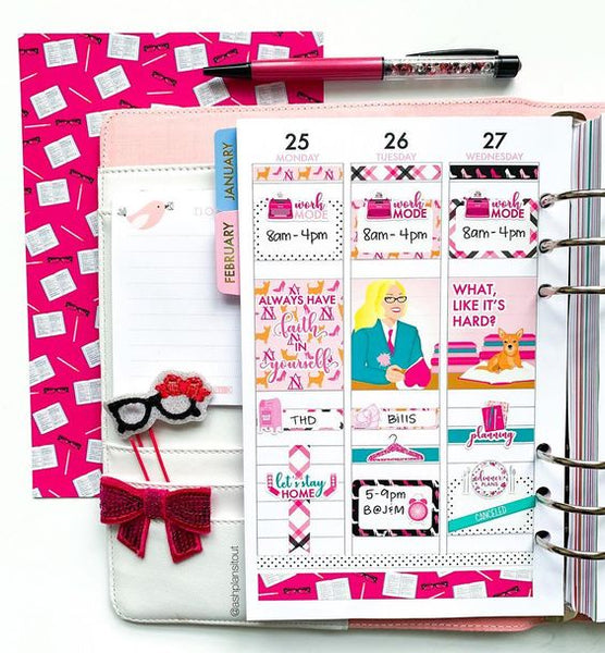 Blonde Glam Weekly Kit Planner Stickers – Paper & Glam | Planners ...