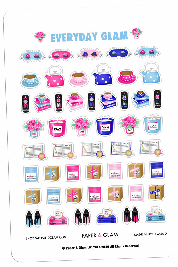 Everyday Glam January Planner Stickers