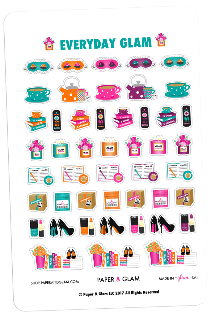 Everyday Glam September Planner Stickers
