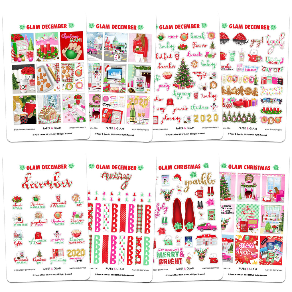 Glam December Planner Kit