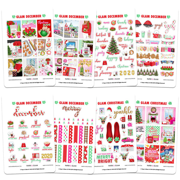 Glam December Planner Kit