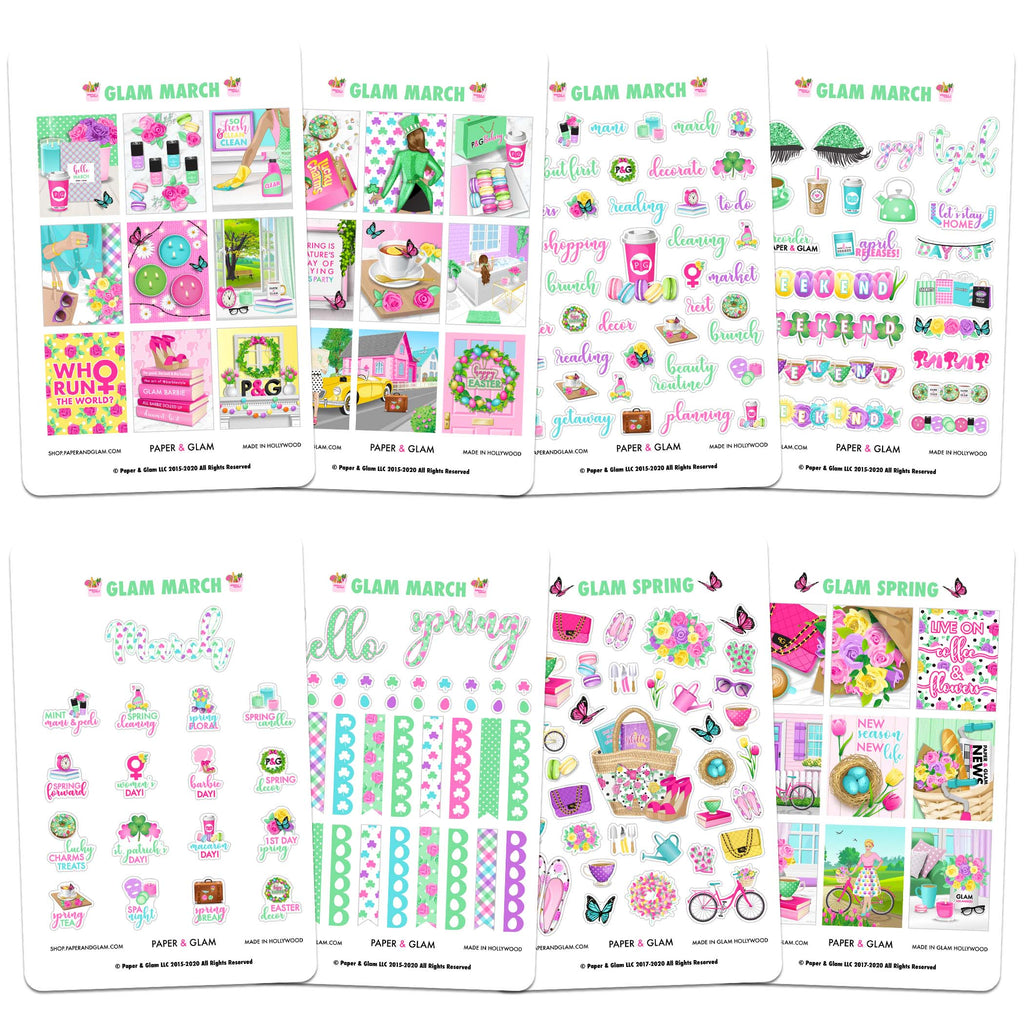 Glam March Planner Kit