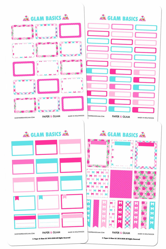 Glam May Basics Planner Stickers