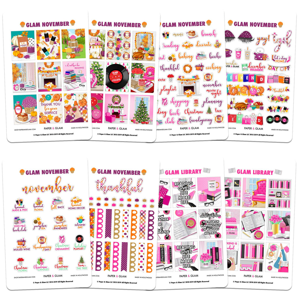 Glam November Planner Kit