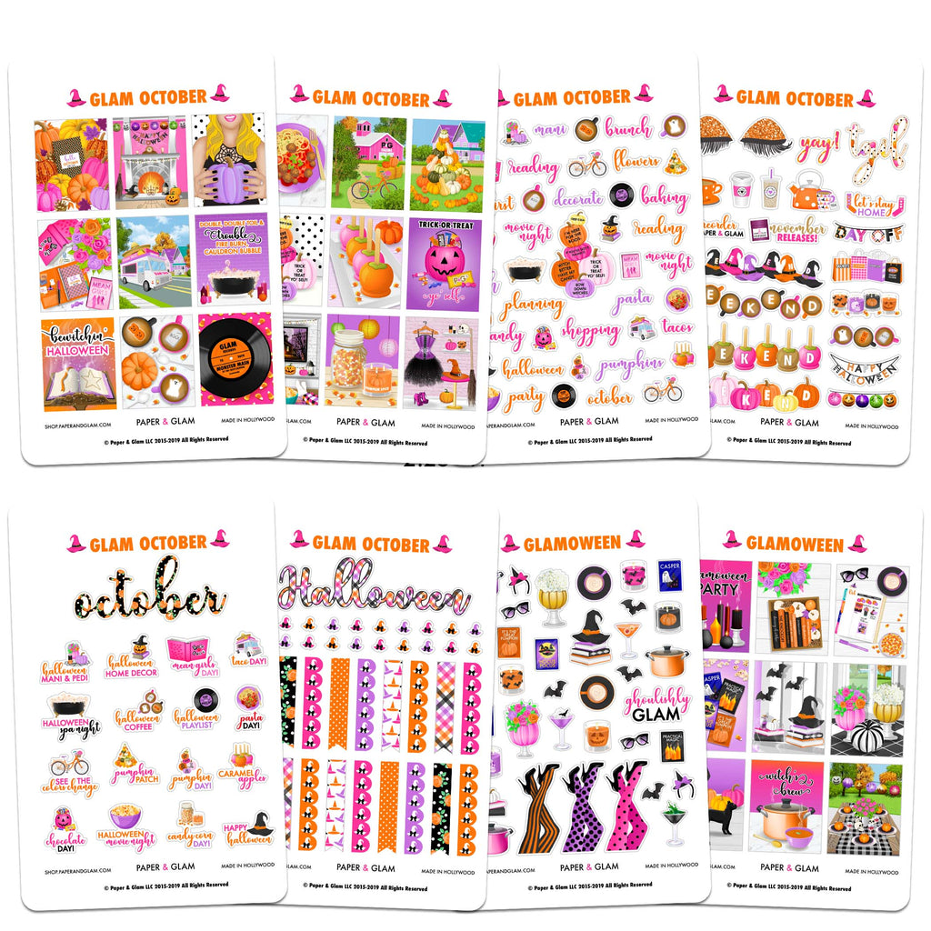 Glam October Planner Kit