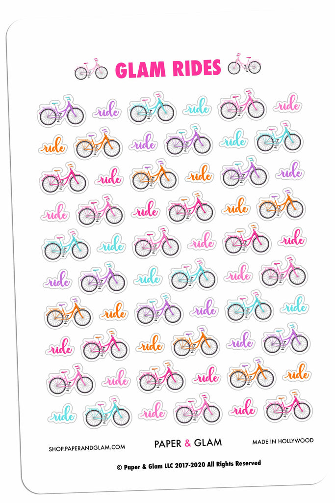 Glam Rides Digital Planner Stickers