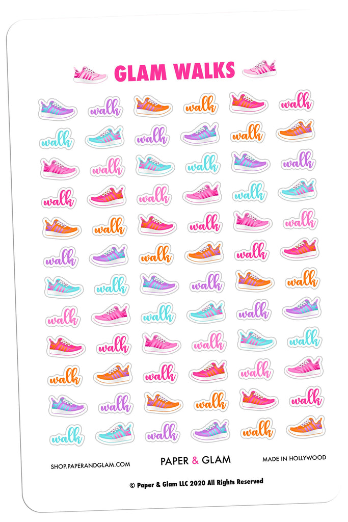Glam Walks Digital Planner Stickers