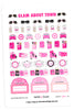 Glam About Town August Planner Stickers