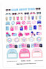 Glam About Town January Planner Stickers
