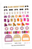 Glam About Town November Planner Stickers
