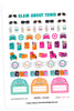 Glam About Town September Planner Stickers