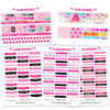 Glam August Gold Foil Headers Planner Stickers - Paper & Glam