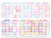 Glam Half Box Basics 365 Planner Stickers
