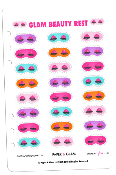 Glam Beauty Rest Digital Planner Stickers