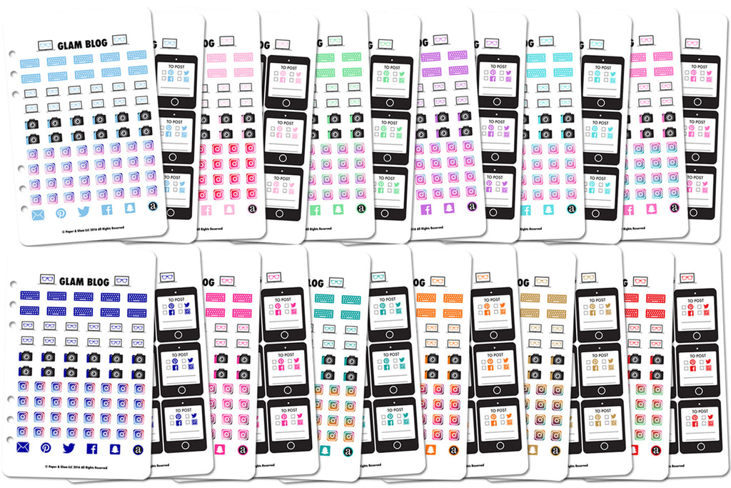 Glam Blog 365 Digital Planner Stickers - Paper & Glam