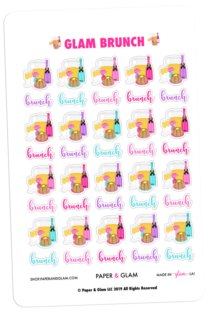 Glam Brunch Digital Planner Stickers