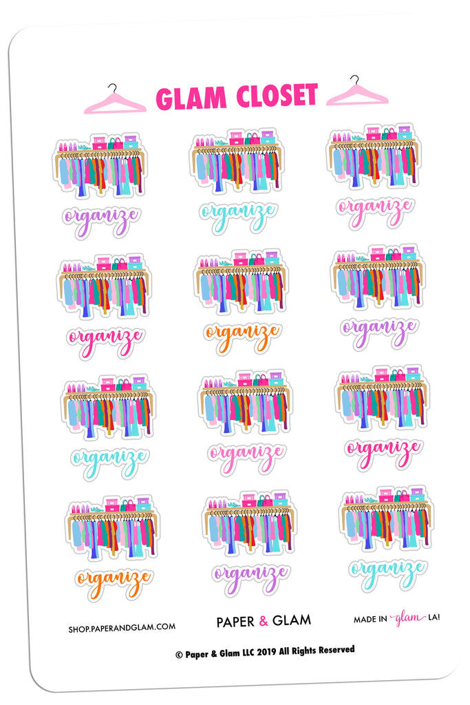 Glam Closet Digital Planner Stickers