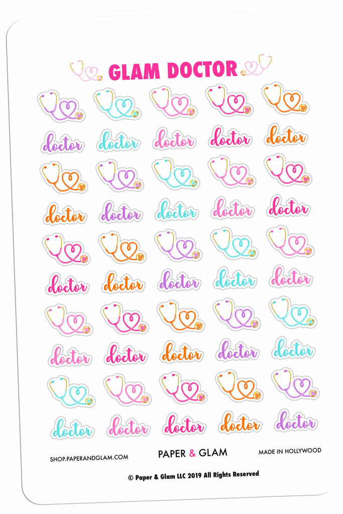 Glam Doctor Digital Planner Stickers