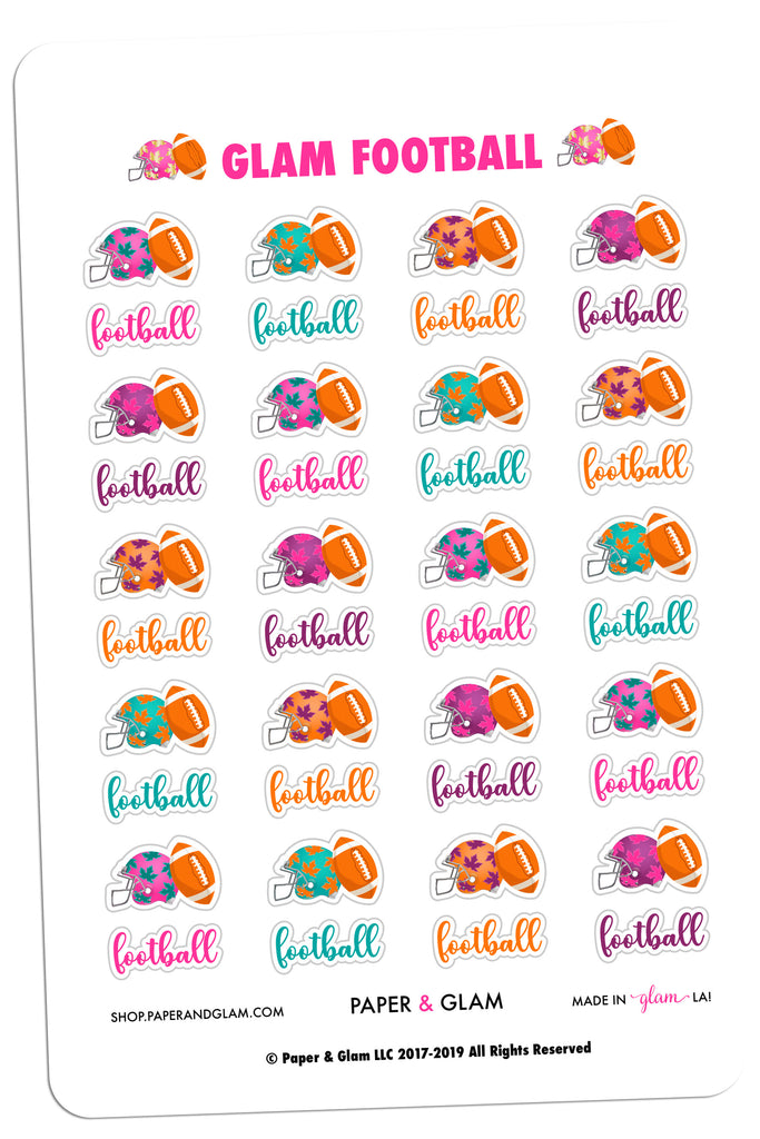 Glam Fall Football Digital Planner Stickers