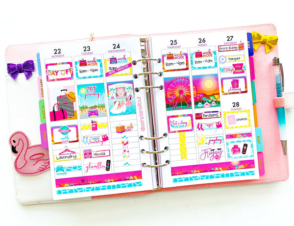 Glam Birthday Weekly Kit Digital Planner Stickers – Paper & Glam