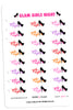 Glam Girls Night Digital Planner Stickers