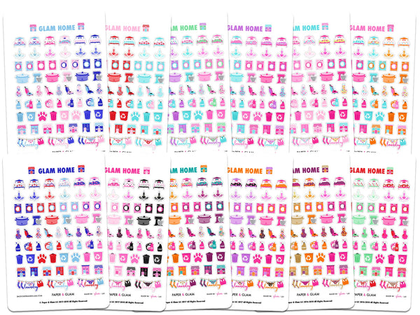 Glam Home 365 Digital Planner Stickers - Paper & Glam