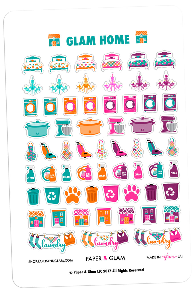 Glam Home September Planner Stickers
