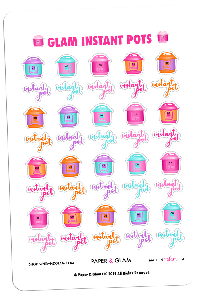 Glam Instant Pot Digital Planner Stickers