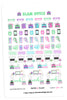 Glam Office March Planner Stickers