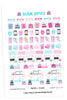 Glam Office May Planner Stickers