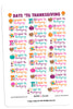 Glam Thanksgiving Countdown Digital Planner Stickers