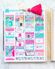 Glam Travel Weekly Kit Planner Stickers by Paper & Glam