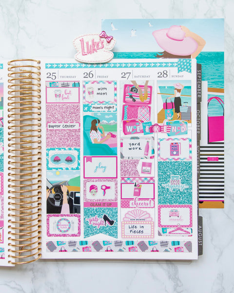 Glam Travel Weekly Kit Planner Stickers – Paper & Glam | Planners ...