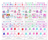 Glam Winter & Spring Reads Digital Planner Stickers