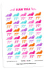Glam Yoga Digital Planner Stickers