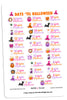 Glamoween Countdown Digital Planner Stickers - Paper & Glam