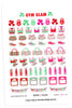 Gym Glam December Planner Stickers