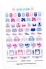Gym Glam January Planner Stickers