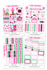 Pink Christmas Weekly Kit Planner Stickers