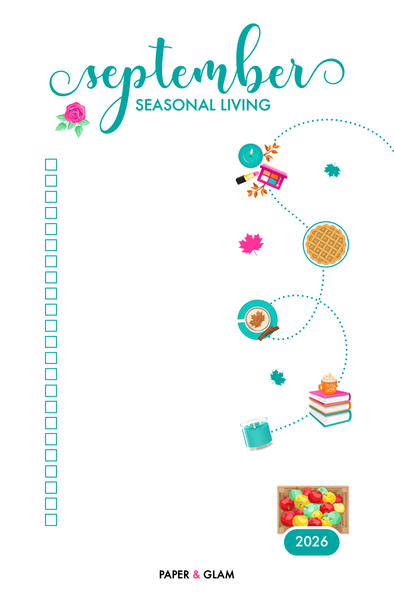 September Seasonal Living List