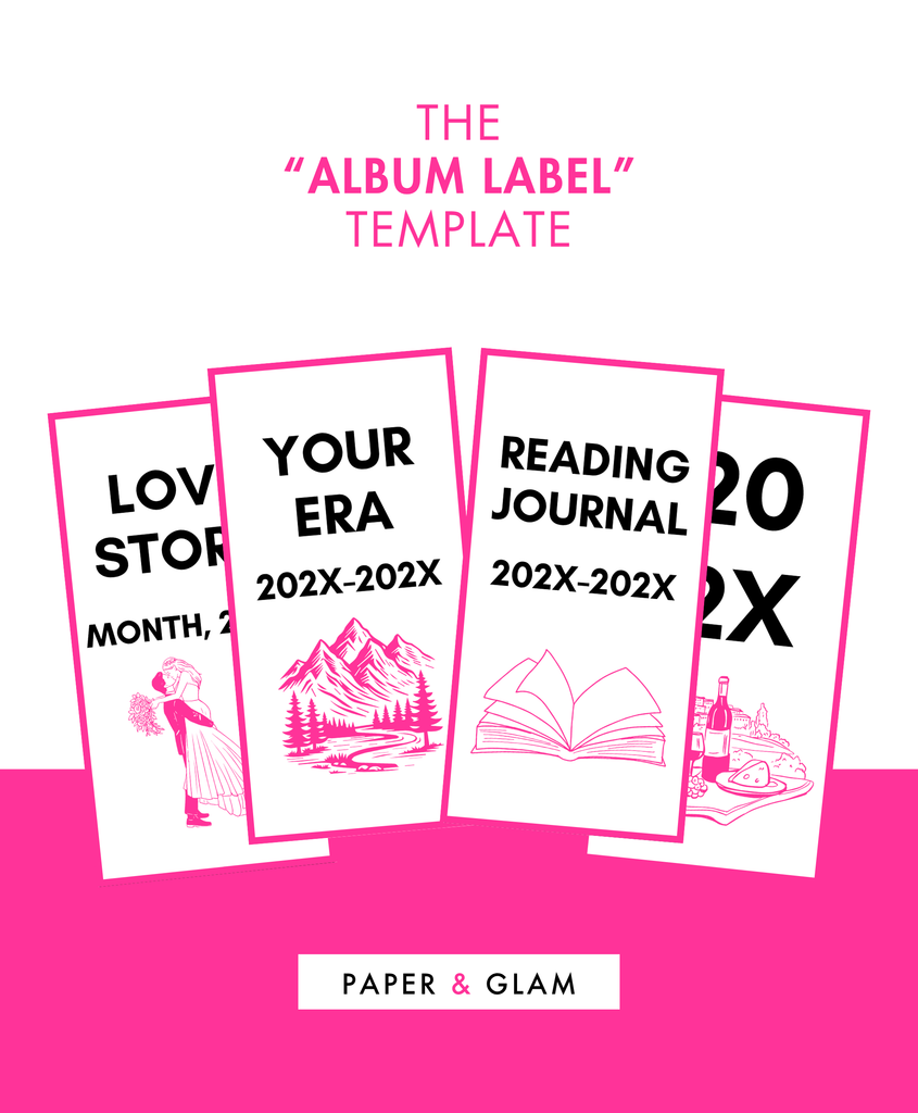 30-Minute Glam Memory Templates™ — The Album Label Template