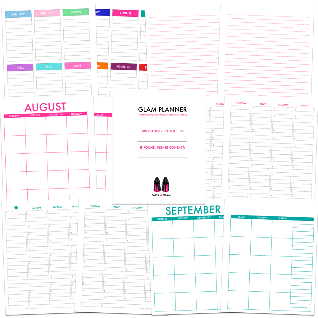 Digital Glam Planner® Hourly