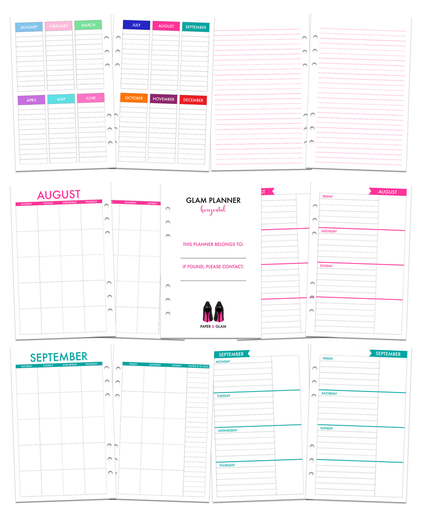 Digital Glam Planner® Horizontal