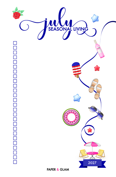 July Seasonal Living List